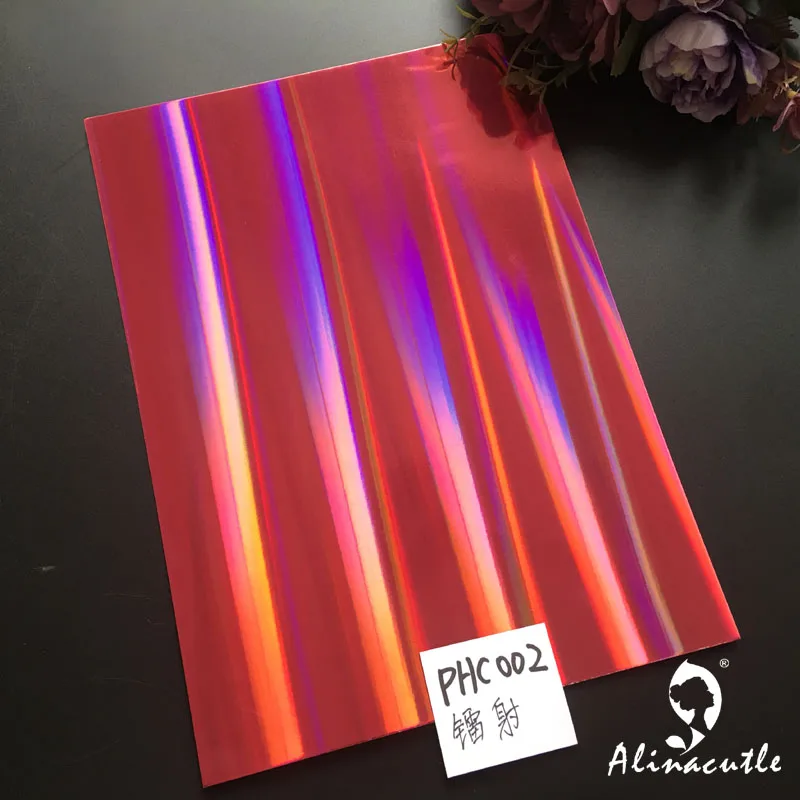 Tarjeta de papel holográfica para álbum de recortes, paquete de papel para manualidades, A4, 250gsm, 6 colores, 2 hojas