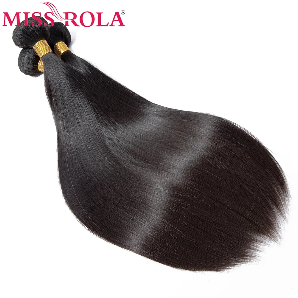 Miss Rola Peruvian Hair Weave Bundles Natural Color 10  Bundles Remy 100% Human Hair Extension 8-30 Inch Straight Hair Bundles