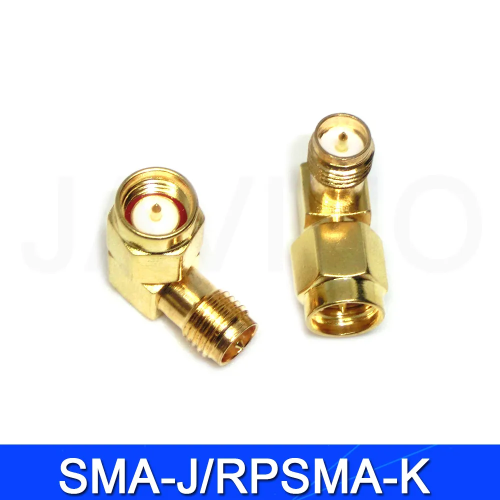 SMA to SMA Connector 90 Degree Right Angle SMA Male to Female Adapter Screw the Needle to SMA Male to Female