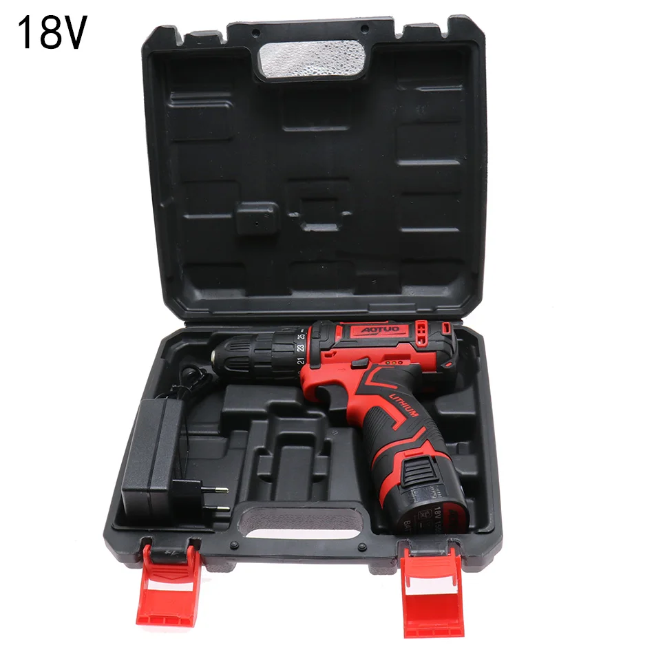 12V 18V 21V Cordless Drill Electric Screwdriver Mini Wireless Power Driver DC Lithium-Ion Battery Repair Tool