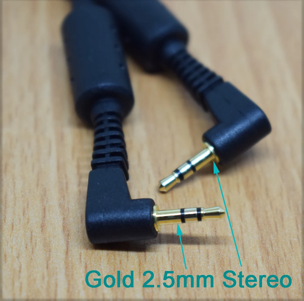 1pc 60cm R/A 2.5mm Stereo Male to Male Cable Cord w/Magnet Ring & Shield Wire Item No.: 4-0345