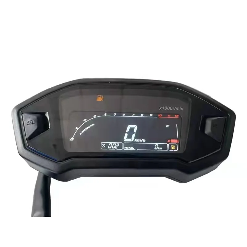 Universal Motocicleta Velocímetro Digital, Odemeter Digital, Tacômetro, Macaco M3 Ajustável, VA Display LCD, 12000RPM