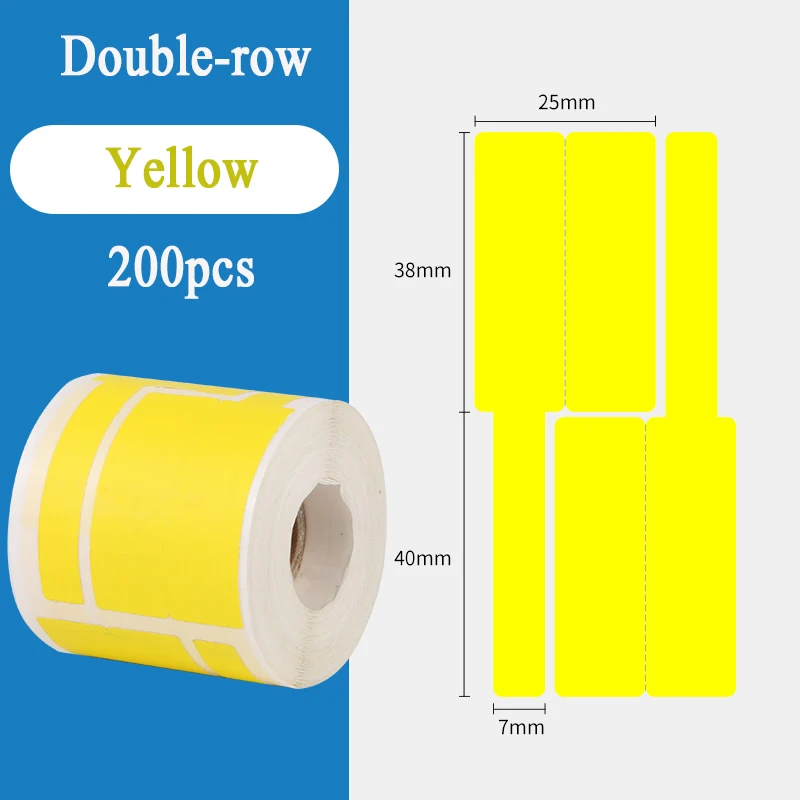 Thermal Sticker Thermal Cable Label Stickers P-type Communication Room Waterproof Self-adhesive Printing Paper 78*25 200Pcs/roll