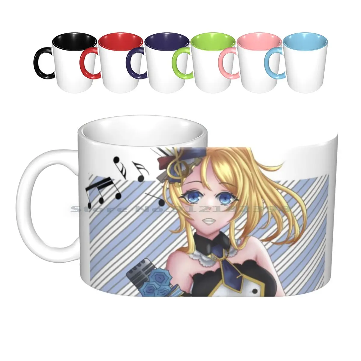 Eli Ayase Musical Maid Ceramic Mugs Coffee Cups Milk Tea Mug Love Live Eli Ayase Muse Love Live School Idol Project Love Live