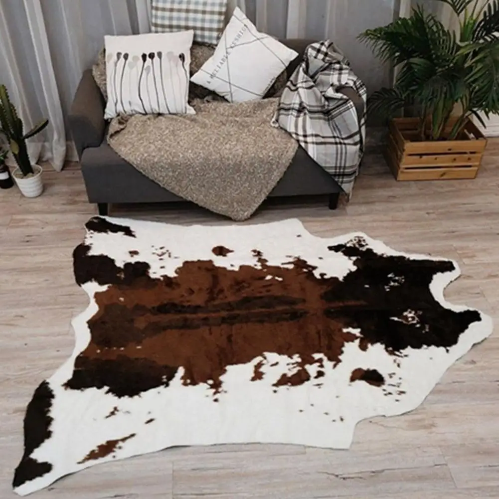 Cow Tiger Print Rug Non-slip Carpet Bedroom Office Livingroom Floor Mat Home Textile