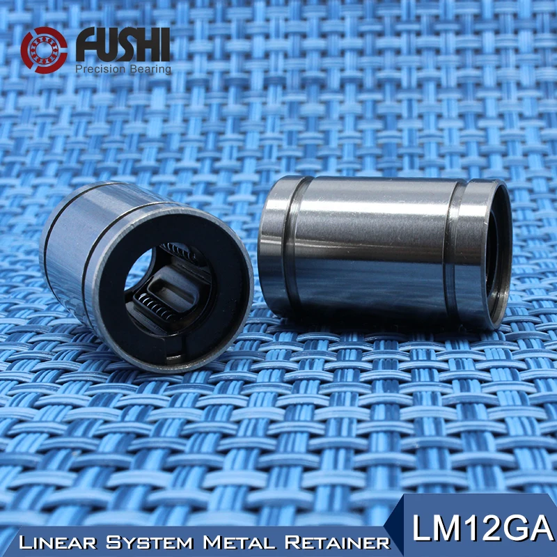 LM12GA Linear Ball Bearings 12*21*30 mm ( 1 PC ) CNC Metal Steel Retainer Linear Bushing LM12UU Shaft 12MM LM12 GA Bearing