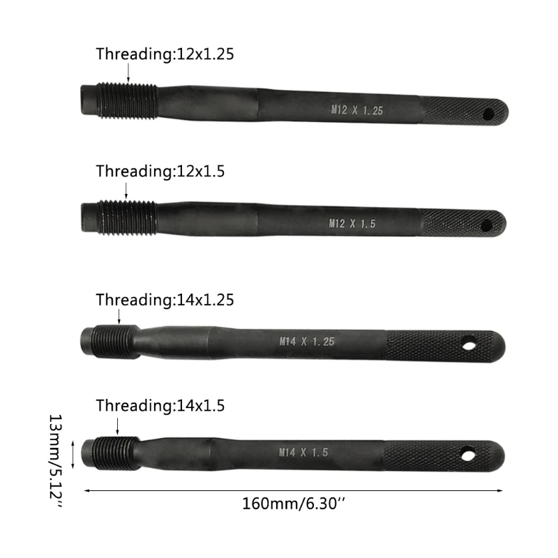 Herramienta de guía de pasador de alineación de suspensión de rueda, 160mm/6,3 pulgadas, Ayuda de montaje de rueda de acero inoxidable, herramienta