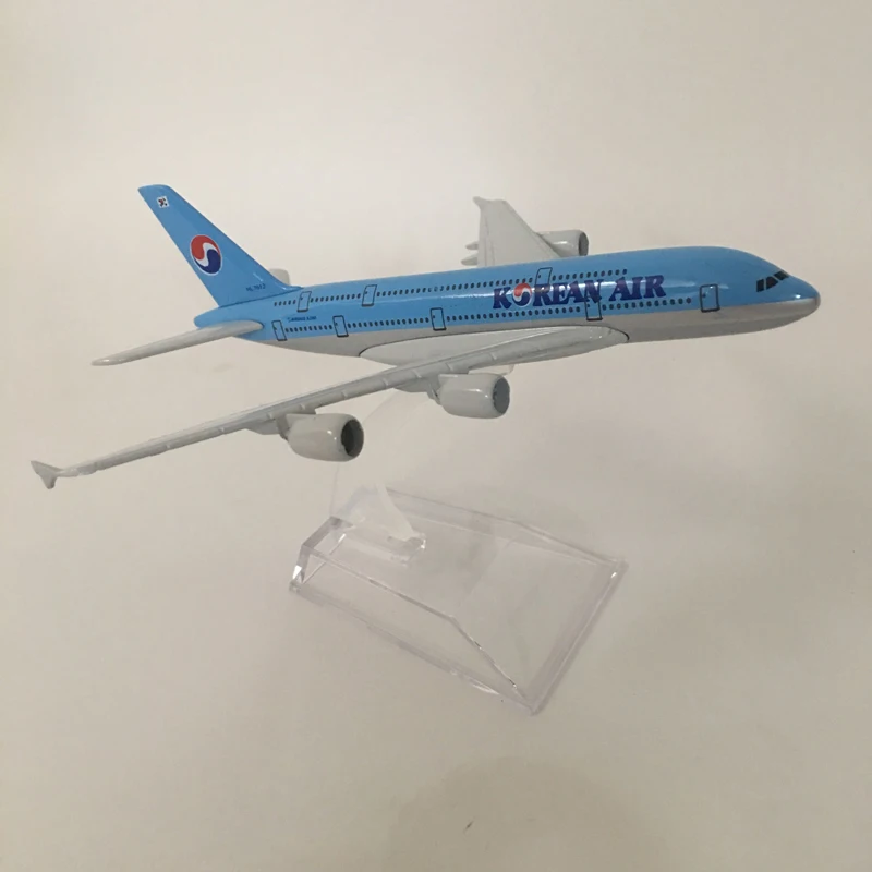 JASON TUTU pesawat skala 747 logam, JASON TUTU 16cm udara Korea Flight 1/400 Model pesawat Diecast