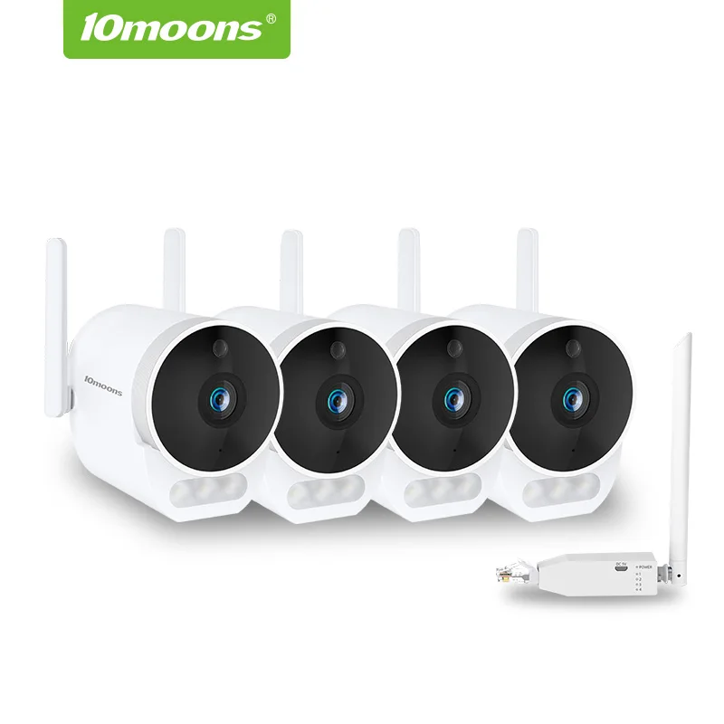 

10moons Camera Kit 1080P IP Camera Wi-Fi Wireless Home Security Camera Mini Network Night Vision CCTV 1920*1080 Camera