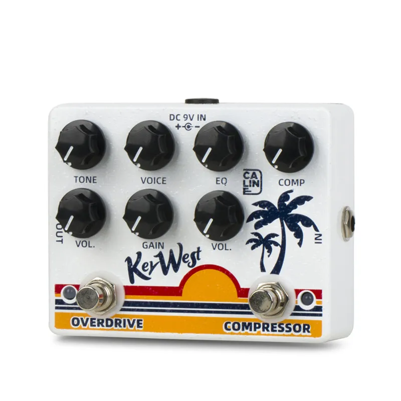 Caline DCP-05 KEY WEST Compressor Overdrive Effect Pedal Guitar Accessories Dual Guitar Pedal