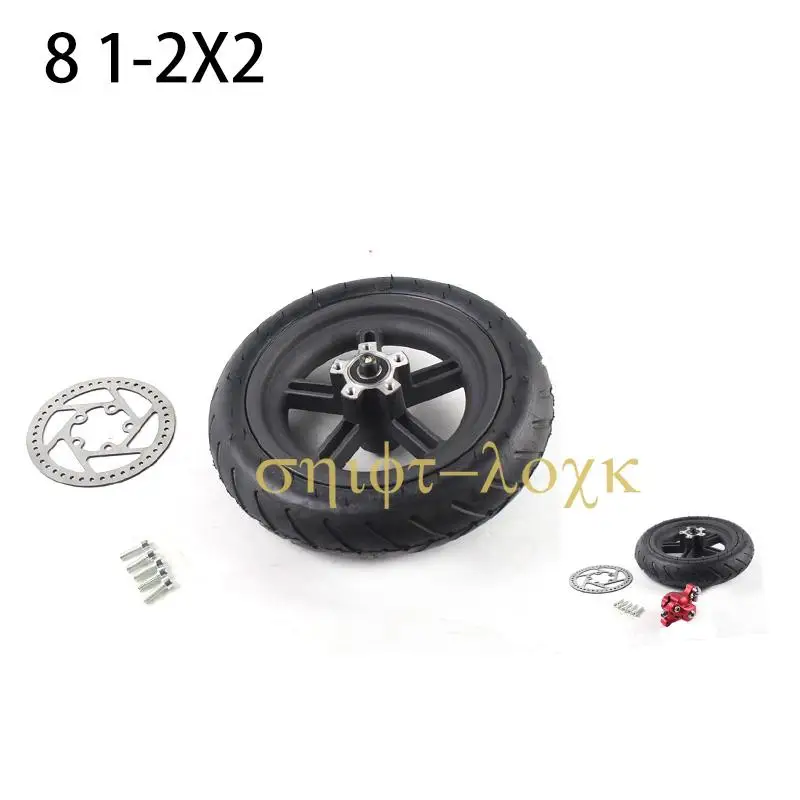 8 1/2x2 Inner Tube Camera Outer Tire 8.5 Inch Wheel with Hub Disc Brake Pump Accessories for Xiaomi Mijia M365 Electric Scooter