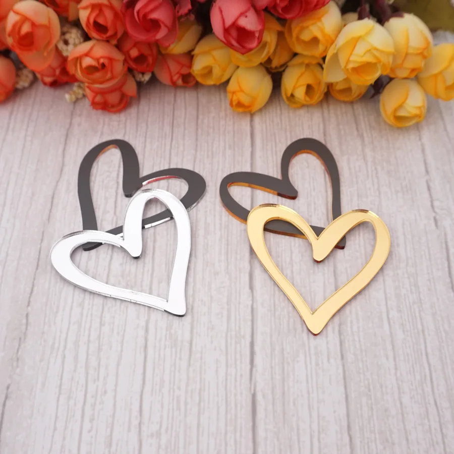 Unique Heart Shape 10pcs/Lot Lovely DIY Accessorie For Bedroom Wedding Enagement Party House Festival Decoration