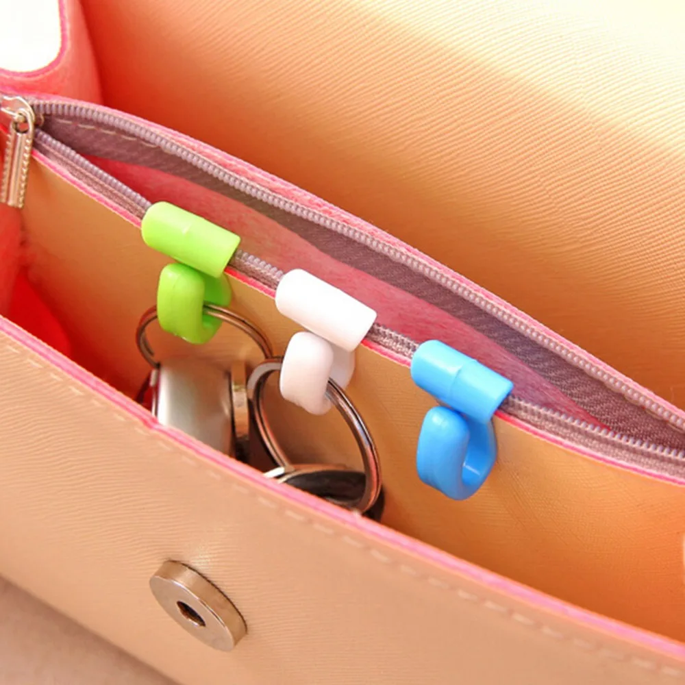 2 pcs Pratica Anti Lost Key Pinze Supporto Chiave Built-in Borsa Sacchetto Interno Ganci