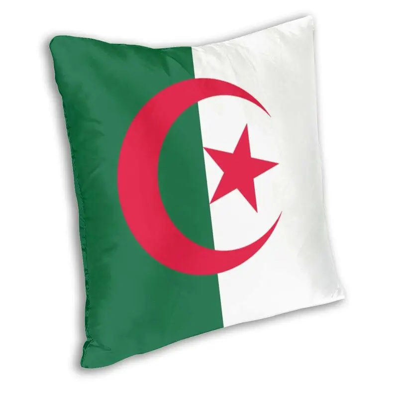 Algeria Flag Cushion Cover Double Side 3D Print Algerian Proud Patriotic Floor Pillow Case for Car Cool Pillowcase Home Decor