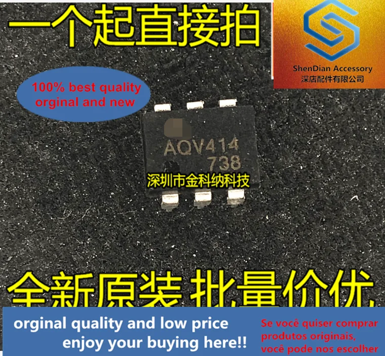 

10pcs only orginal new AQV414 AQV414E AQV414EH straight plug DIP-6 solid state relay brand new imported original