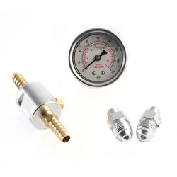 燃料噴射システム用ユニバーサル圧力計,液体充填,0〜1/8 psi,160ゲージ