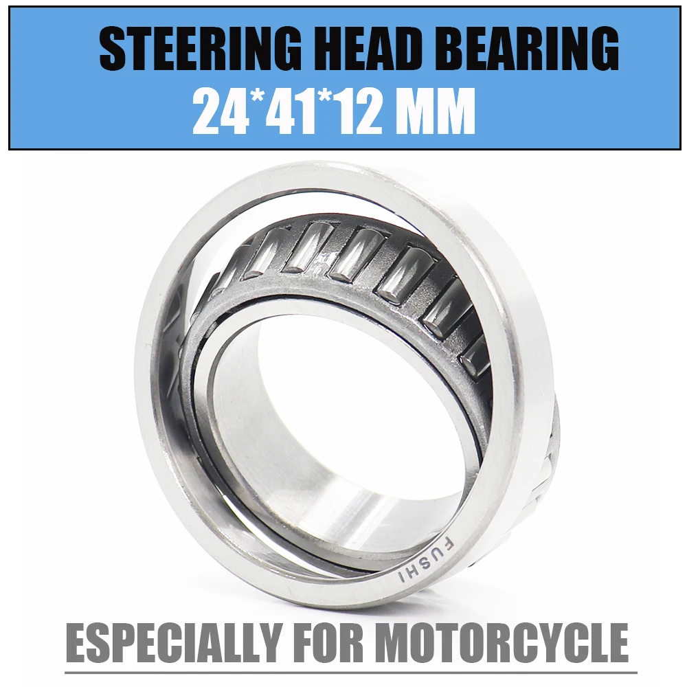 

24*41*12 mm 1PC Steering Head Bearing 244112 Tapered Roller Motorcycle Bearings