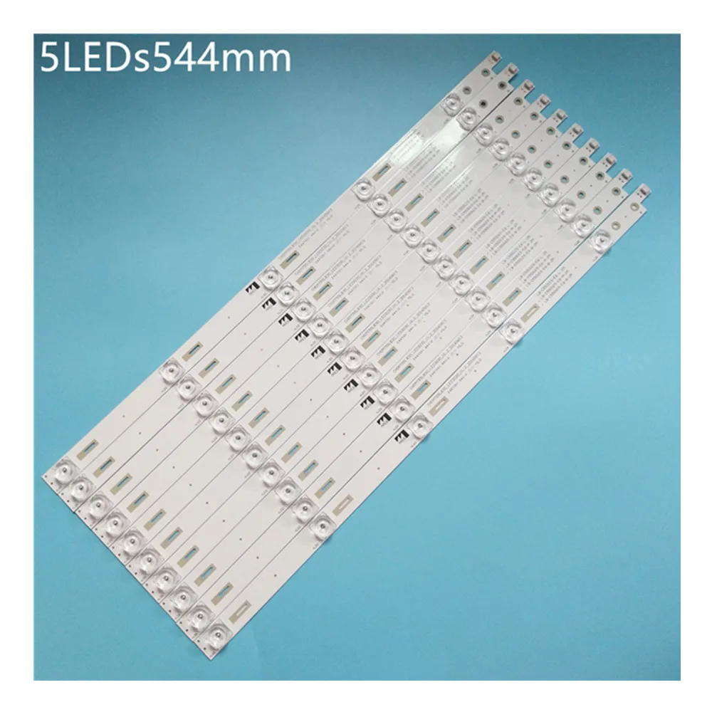 

100% New 10pcs/Kit LED strips for CHANG HONG 55 TV 55D3C 55Q3T 5503TA C550U15 E6 CHDMT55LB30 LED3030 V1.2 LB C550U15 E6 A ZM