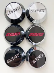 4PCS/Lot 65MM Car-Wheel-Center-Hub-Caps-for RAYS-VOLK Emblem Logo
