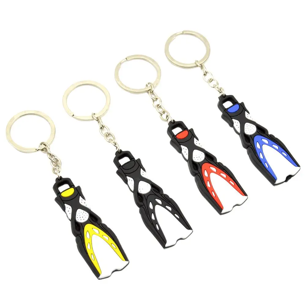 Outdoor Sports Mini Scuba Diving Fin Key Chain KeyChain Flipper Keyring Diver Diving Accessories Gift Key Chain