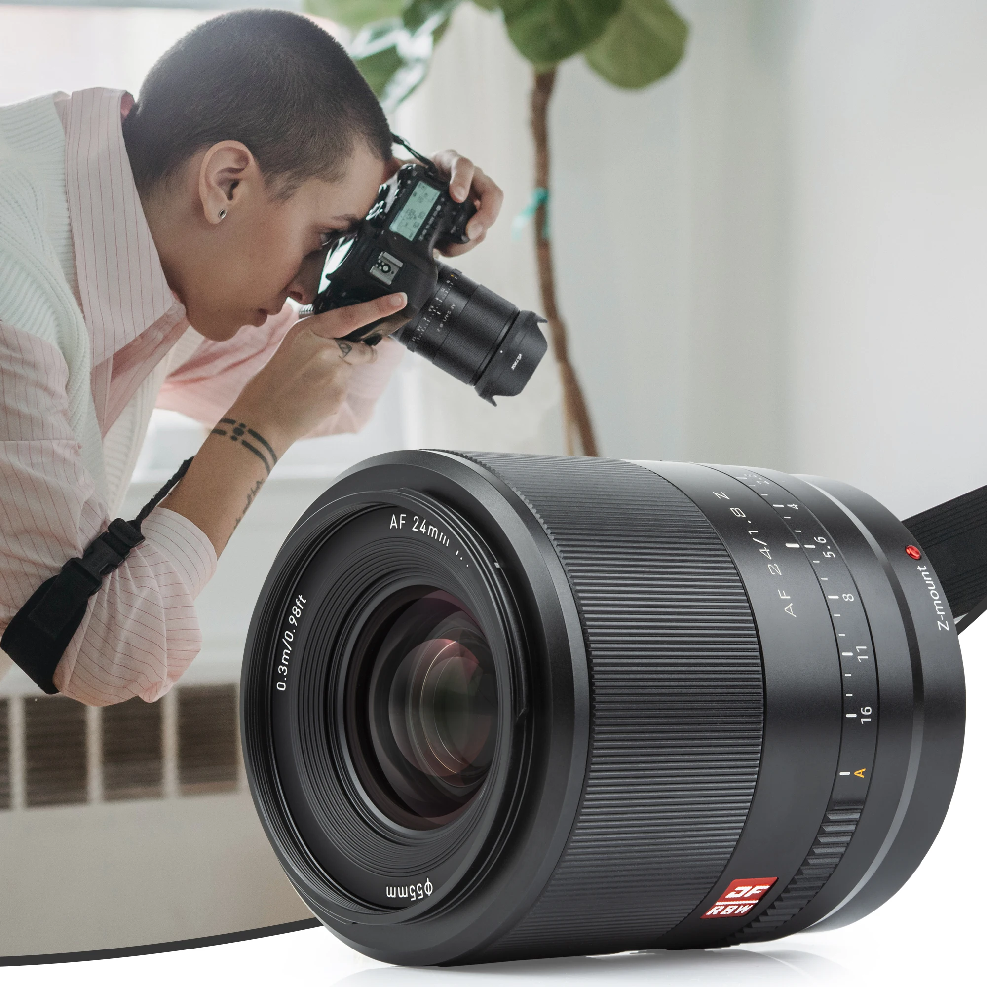 Объектив viltrox 24 мм F1.8 Z Nikon Lesn с автофокусом, широкоугольный объектив с автофокусом для камер Nikon Z Mount Z5 Z6 II Z7 II