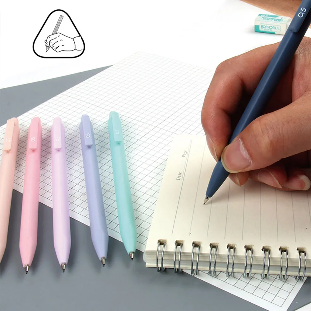 6 teile/los Morandi Farbe Druckbleistift für Schüler Reine Farbe 0,5mm/0,7mm – Detail 8
