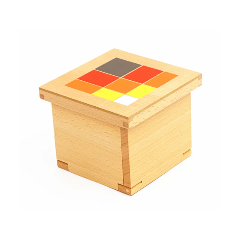 Montessor-Cubo Trinomial aritmético, equipo educativo de matemáticas, juego de matemáticas primaria, juguetes de aprendizaje, material didáctico