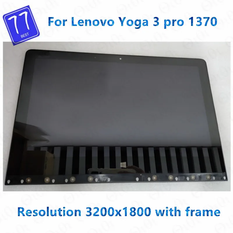 

Original 13.3" 3200*1800 IPS 40PINS 72%NTSC LCD For Lenovo Yoga 3 Pro 1370 LCD screen touch assembly LTN133YL03 FRU 5D10F76130