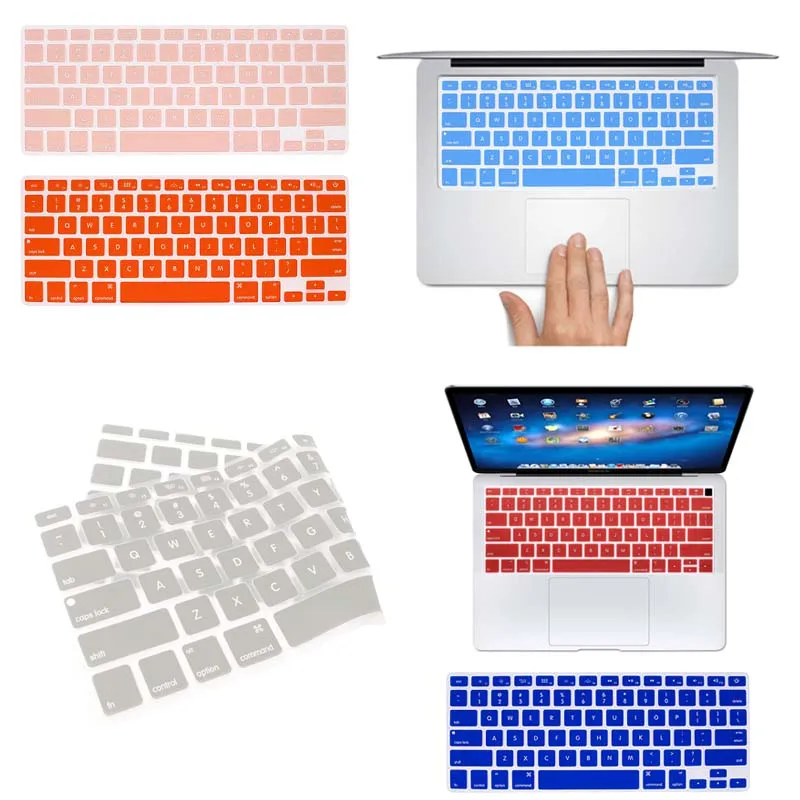 

For Apple Macbook 12" A1534/Pro 13" A1708 Soft Silicone Laptop US Layout Keyboard Cover Protector Film Skin