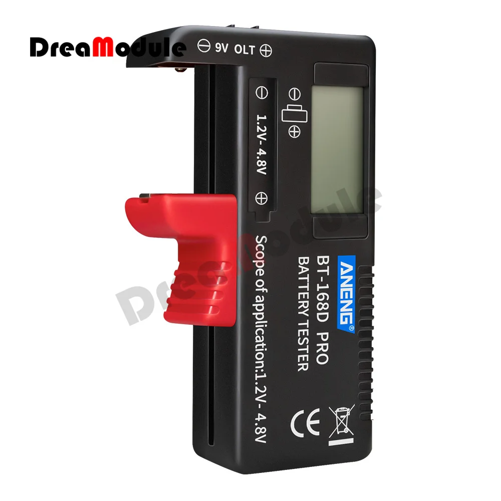 Bt-168 Pro Digital Display Battery Tester for Measure 18650 Batteries Capacity Tester analyzer Display Check AAA AA Button Cell