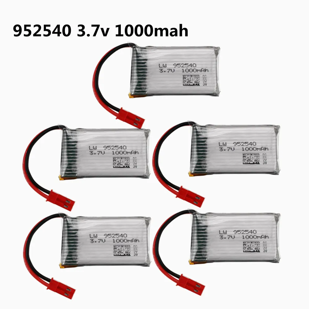 952540 3.7V 1000mAh 25c Lipo Battery for MJX X400 X300C X500 X800 HD1315 HJ818 HJ819 X25 RC Quadcopter Parts