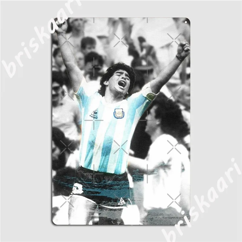 Maradona Diego Metal Signs Wall Mural Bar Cave create Wall Decor Tin sign Posters