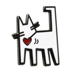 Keith Hairball - Artist Cat Enamel Pin