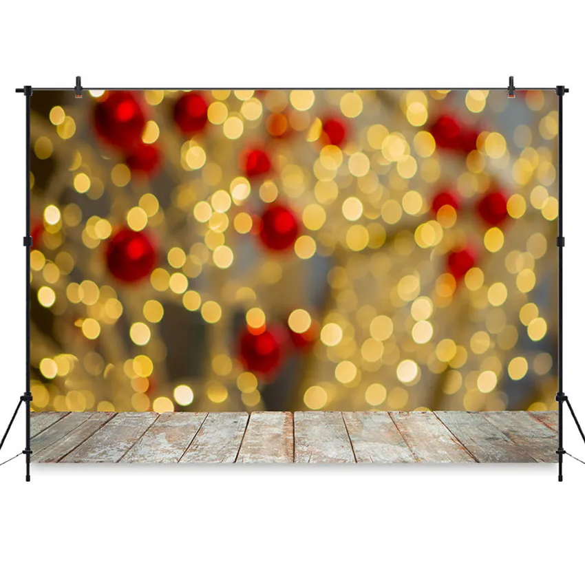 Christmas Photography Backdrops Winter Bokeh Christmas Balls Photo Backgrounds for Photocall Baby Newborn Photographic Studio
