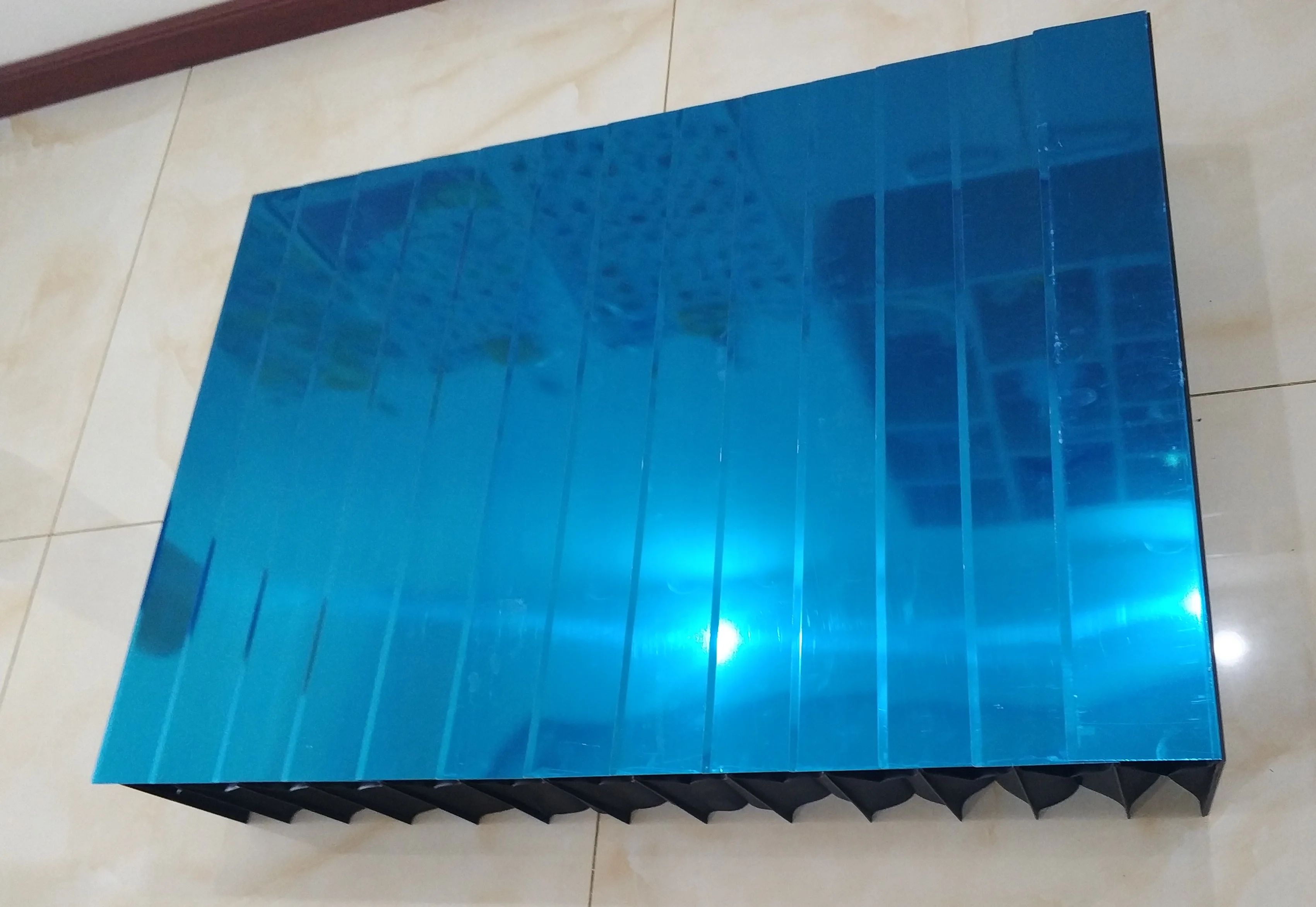 Vertical Armour bellows protective cover, Width 307 mm x Height 65 mm x Lmax 400 mm