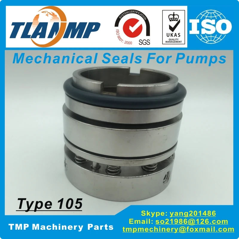 105-20/25/30/35/40/45/50/55/60/65/70/75/80 Mechanical Seals for Water pumps (Material:TC/TC/VIT) Seal Face:Tungsten carbide