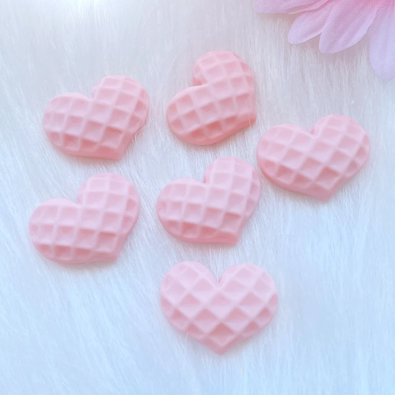 12 Stuks Nieuwe Leuke Hartvormige Plat Hars Cabochons Scrapbooking Diy Sieraden Craft Decoratie Accessorie Q89