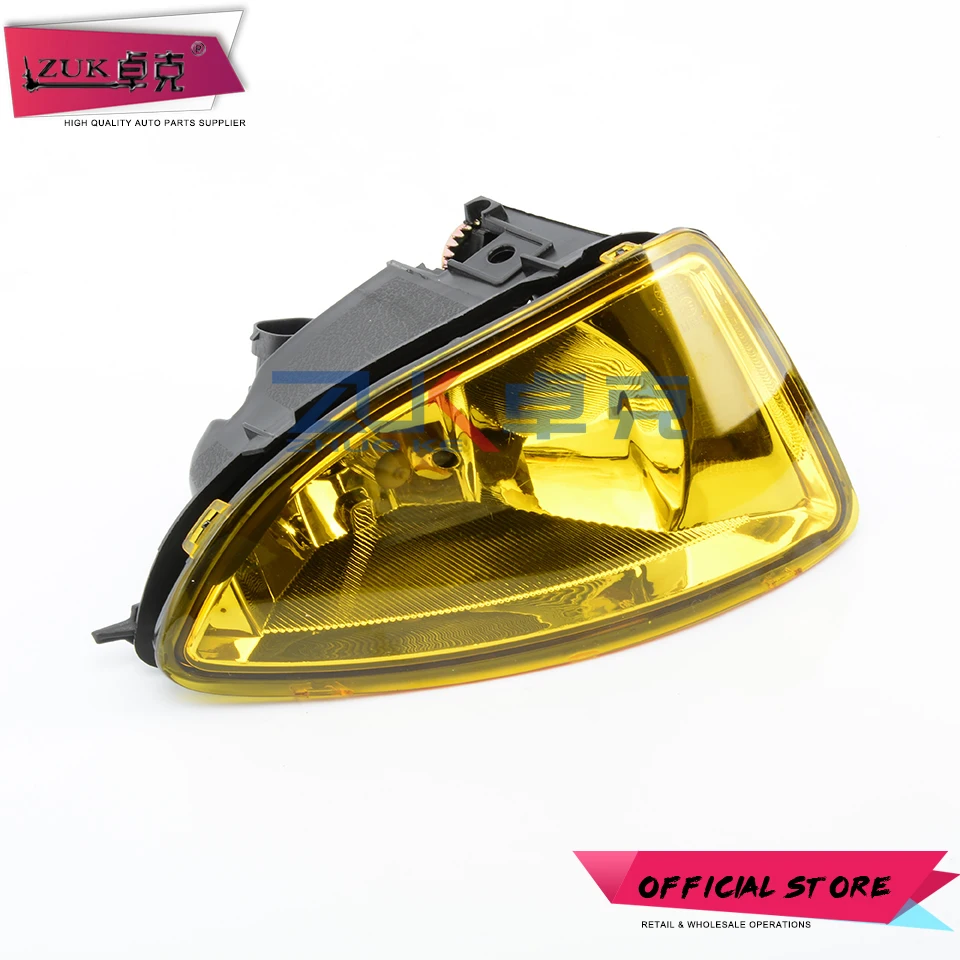 ZUK For HONDA CIVIC 2004 2005 ES Yellow Type Additional Fog Light Anti-Fog Lamp Set Front Foglight Kit With Cables Switch Bulbs