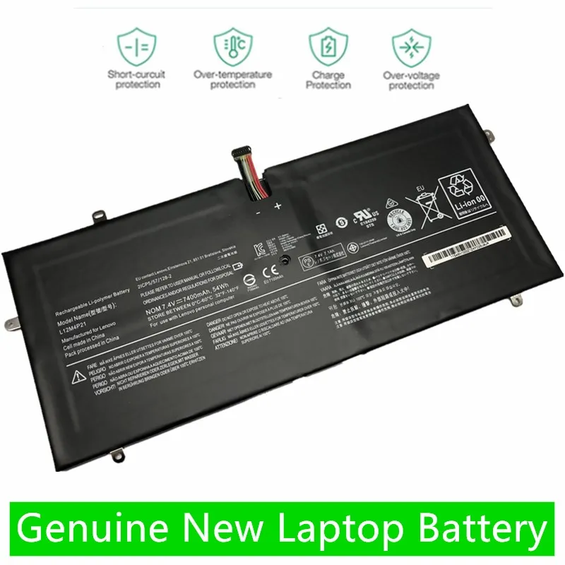 

ONEVAN Genuine New 7400mAh L12M4P21 Laptop Battery For Lenovo Yoga 2 Pro 13 Inch 121500156 2ICP5/57/128-2 L13S4P21 2CP5/57/123-2