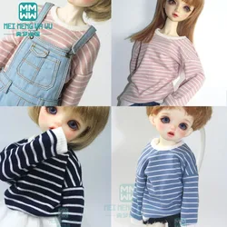 BJD doll clothes Striped T-shirt, sweater fits 1/3 1/4 1/6 BJD uncle YOSD MYOU SD DD fashion wild　