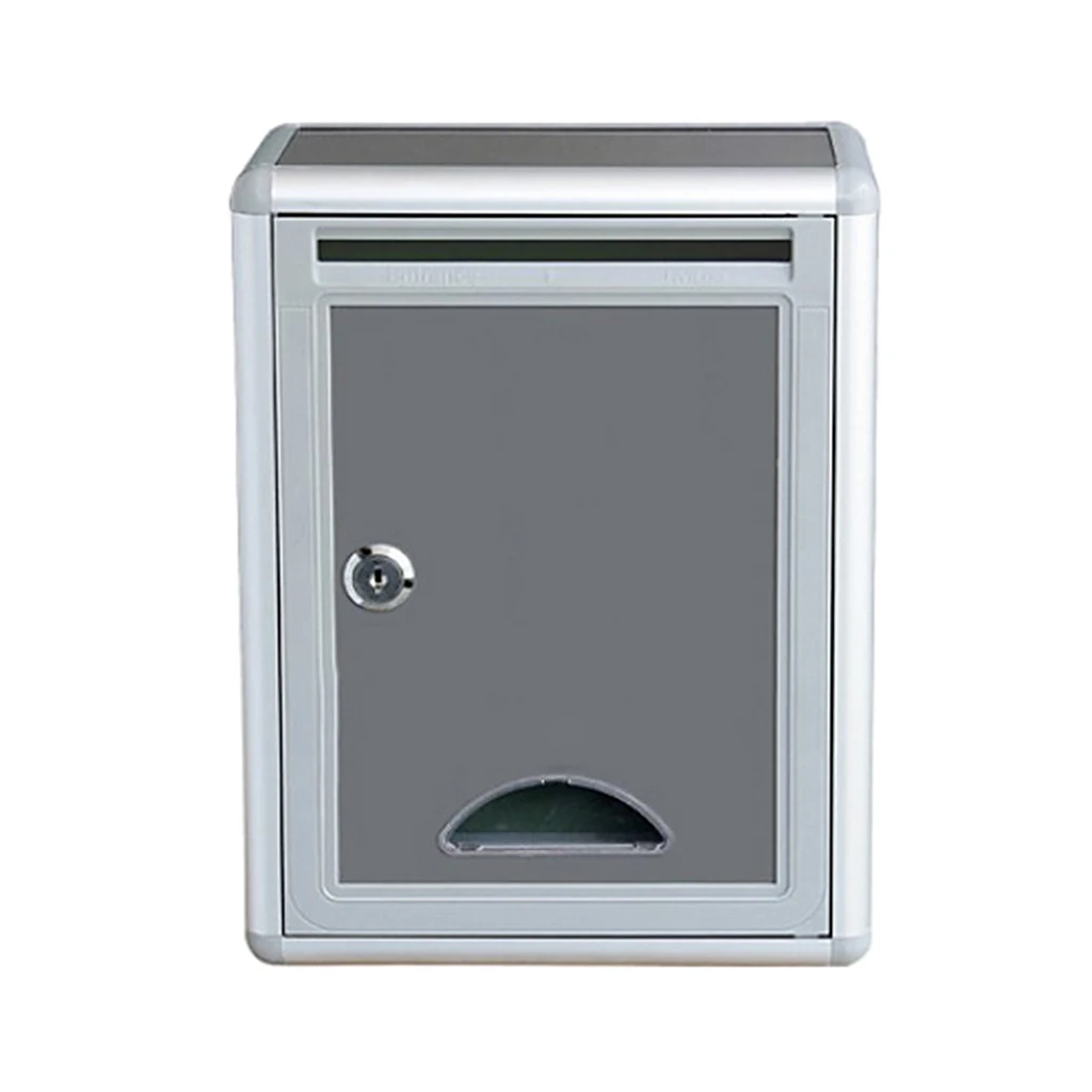 Boîte aux lettres murale en alliage d'aluminium, résistante à la rouille, durable, avec serrure, boî
