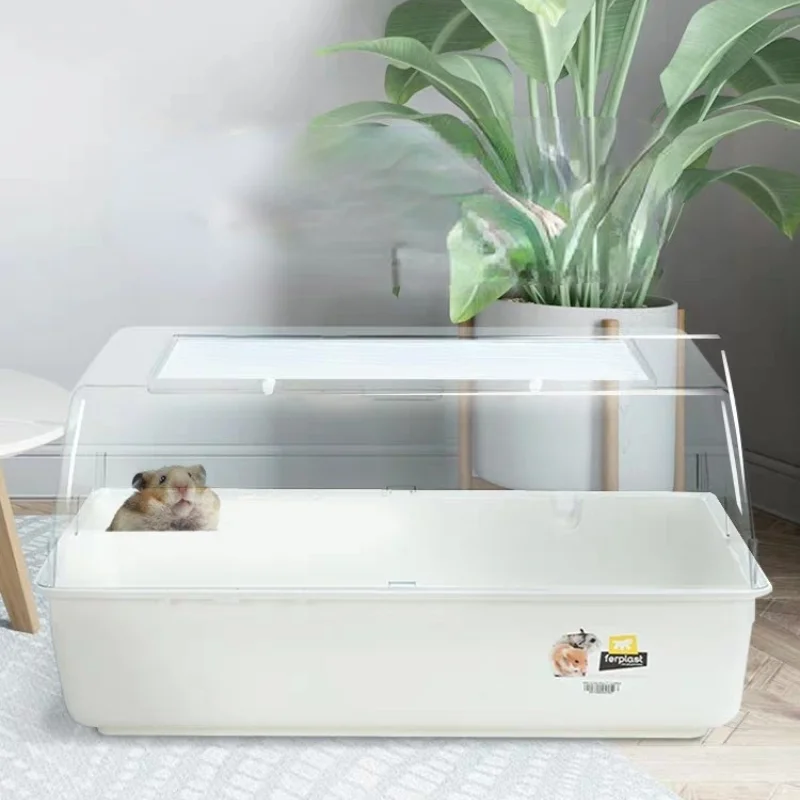 

Hamster Cage Oversized Villa Acrylic Transparent Base Cage Djungarian Hamster Hedgehog Feeding Box hamster cage large house