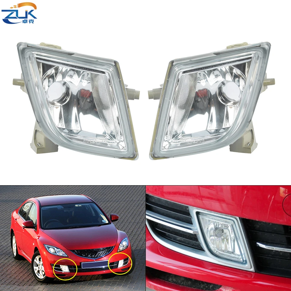 ZUK-Luz antiniebla del parachoques delantero del coche, accesorio para MAZDA 6 Atenza 2008 2009 2010 2011 2012 OEM:GV7D-51-680 GV7D-51-690