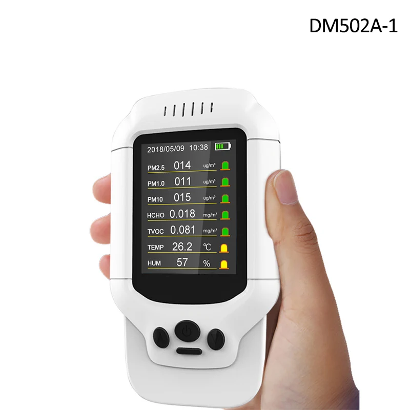 Imagem -06 - Portátil Ozone Medidor o3 Detector Qualidade do ar Detector Tvoc Pm2.5 Analyzer Sensor Detector de Gás Pm1.0 Pm10 05ppm o3 Tester