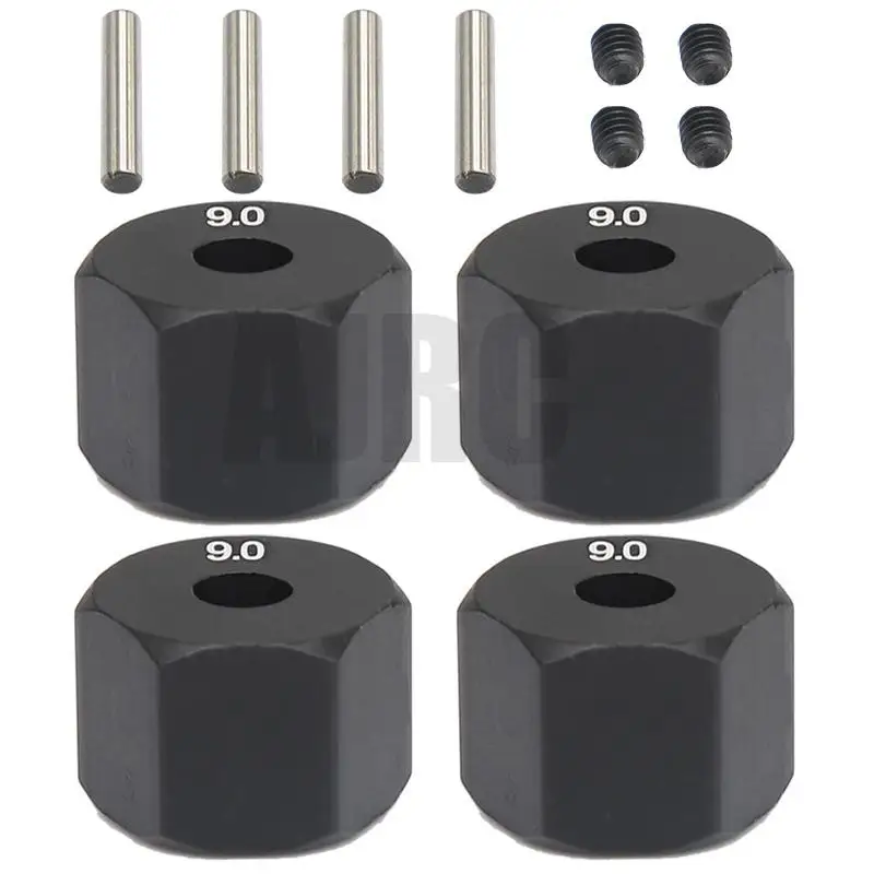 Acouto Adaptateur de Moyeu Hexagonal de Roue de 12 Mm pour Voiture RC à échelle HSP/10 Quel degré de Serrage de la Roue Adaptateur de Moyeu Hexagonal de RoueMontage de RoueAdaptateur de