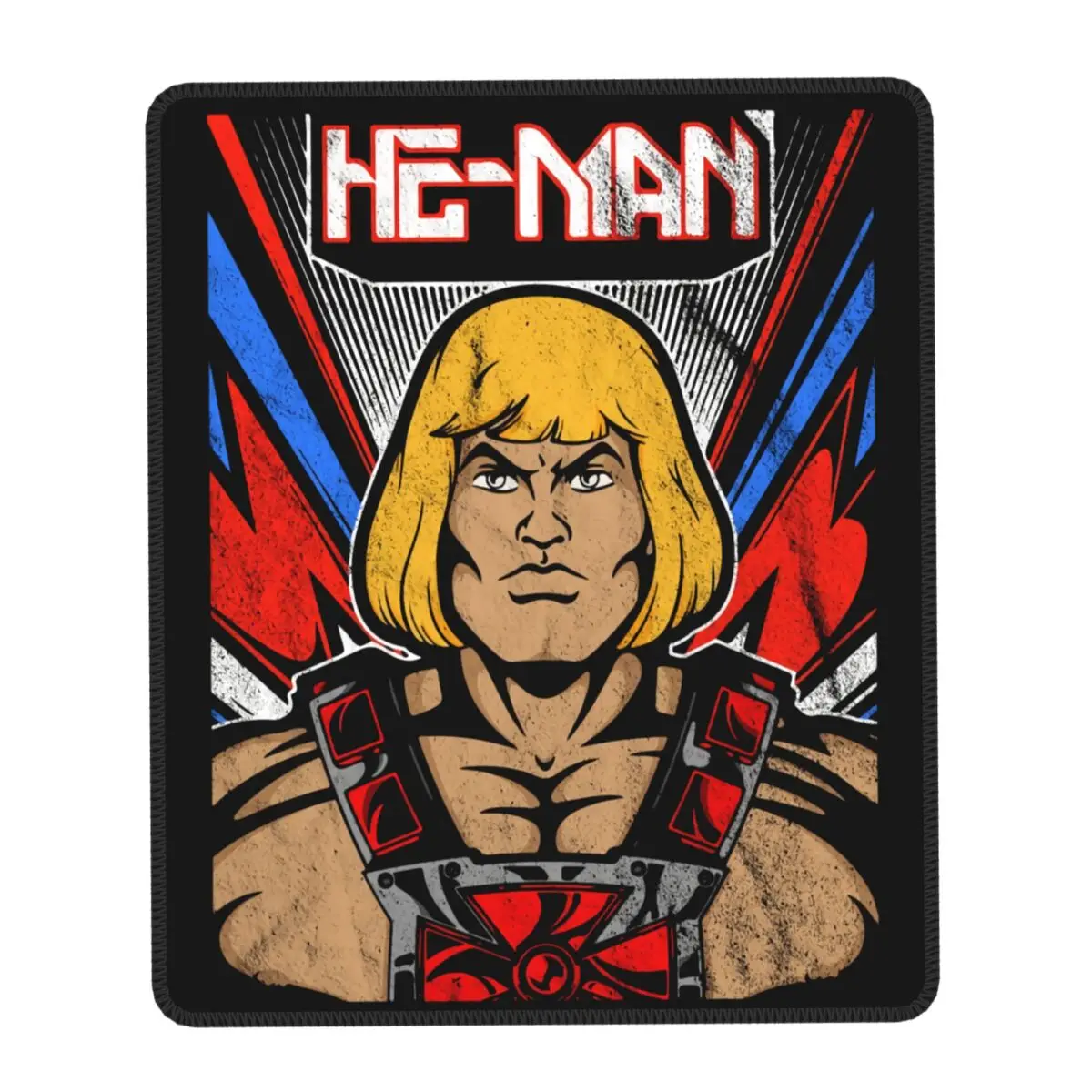 Vintage He-Man And Friends Mouse Pad Square Non-Slip Rubber Mousepad Gaming Skeletor Masters of the Universe Computer Desk Mat