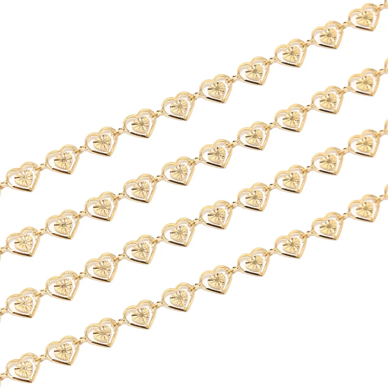 

3 м нержавеющая сталь 6 мм полые подвески в форме сердца модные звенья ручной работы для DIY ожерелья браслеты фурнитура для изготовления ювелирных изделий