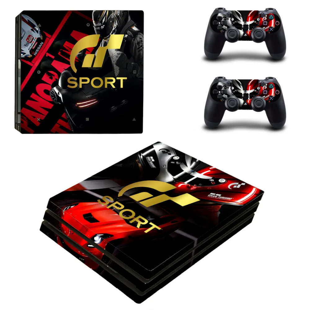 Gran Turismo GT Sport PS4 Pro Skin Stickers Decal for Sony PlayStation 4 Console and Controllers PS4 Pro Skin Sticker