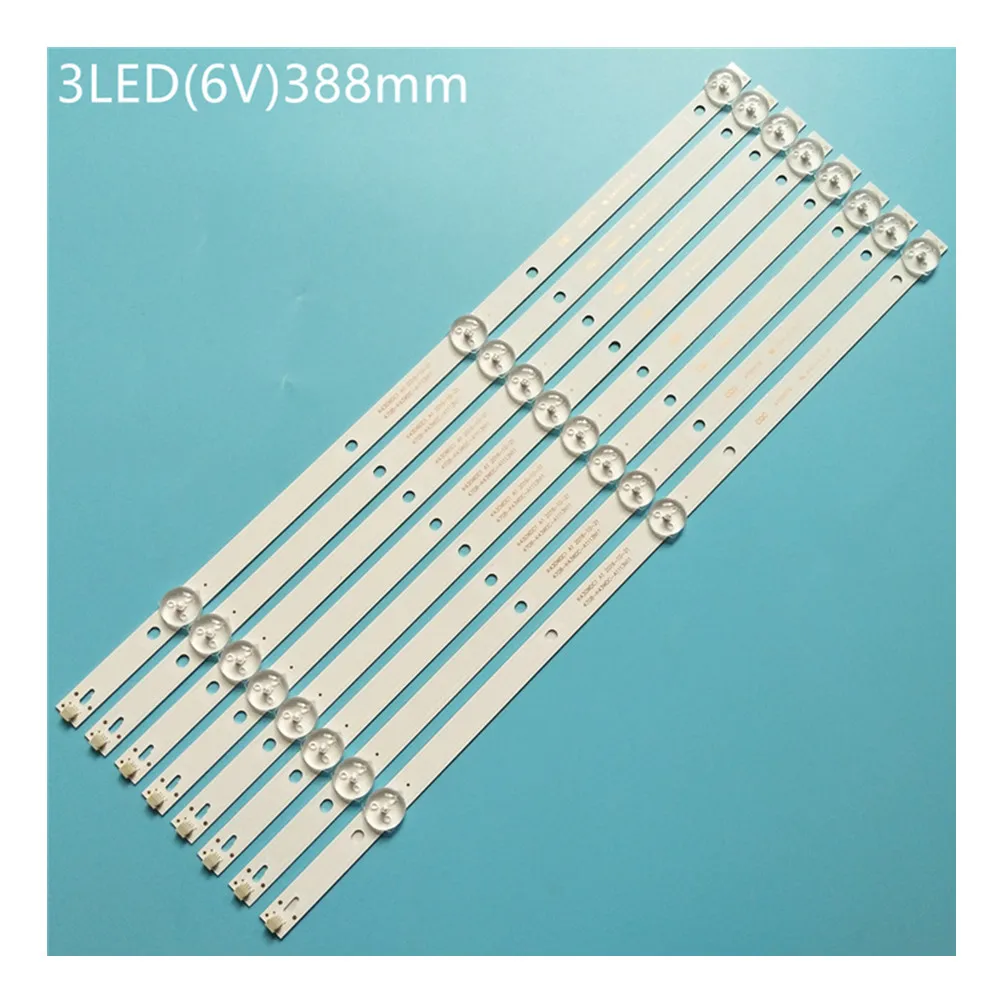 New 40pcs LED backlight strip for 43L1600C 43BDL4012N 43DL4012N L43E6800 43HFF5952 K430WDC1 A1 A3 4708-K43WDC-A1113N11 A3113N11