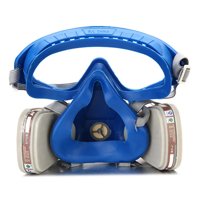 Gas Comprehensive Cover Paint Chemical Mask & Goggles Pesticide Dustproof Fire Escape  Respirator Carbon Filter Mask